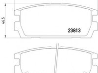 Placute frana 2381301 TEXTAR pentru Hyundai Terracan