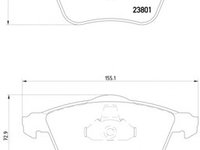 Placute frana 2395001 TEXTAR pentru Audi A6 Audi A4