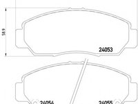 Placute frana 2405301 TEXTAR pentru Honda Edix Honda Fr-v Honda Accord