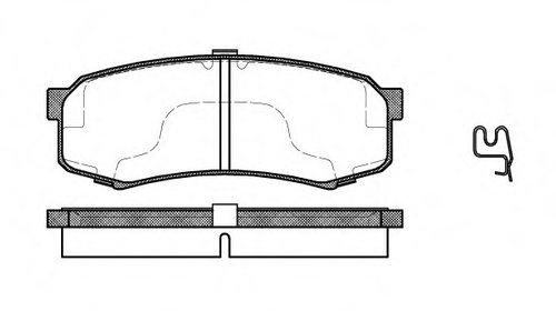 Placute frana 2413 04 ROADHOUSE pentru Toyota