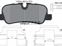 Placute frana 2419282 TEXTAR pentru Land rover Discovery Land rover Lr4 Land rover Range rover