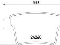 Placute frana 2426001 TEXTAR pentru Ford Mondeo Ford Metrostar