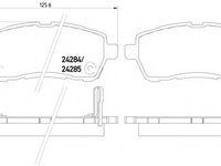 Placute frana 2428303 TEXTAR pentru Mazda 2 Mazda Demio