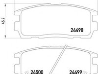 Placute frana 2449801 TEXTAR pentru Opel Antara Chevrolet Captiva Daewoo Winstorm Chevrolet Equinox