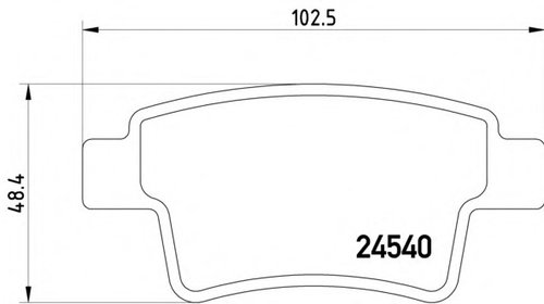 Placute frana 2454001 TEXTAR pentru Peugeot 4