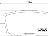 Placute frana 2454501 TEXTAR pentru Mazda Cx-7 Mazda Cx-9 Mazda Mpv