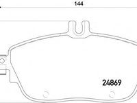 Placute frana 2486901 TEXTAR pentru Mercedes-benz B-class Mercedes-benz Cla Mercedes-benz A-class Mercedes-benz Gla-class