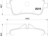 Placute frana 2521502 TEXTAR pentru Mercedes-benz M-class Mercedes-benz Gl-class Mercedes-benz Gle