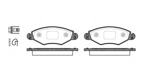 Placute frana 2643 20 ROADHOUSE pentru Peugeo