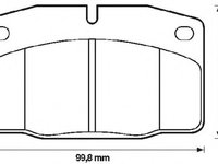 Placute frana 571276J-AS JURID pentru Opel Corsa Opel Kadett Opel Ascona