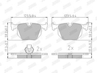 Placute frana 571918J JURID pentru Bmw Seria 5 Bmw Seria 8 Bmw Seria 7 Bmw X3 Bmw Z8 Bmw X5 Bmw Seria 3 Land rover Range rover Bmw Z4