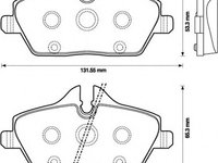 Placute frana 573137J JURID pentru Bmw Seria 1