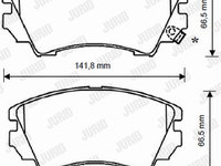 Placute frana 573270JC JURID pentru Opel Insignia Opel Astra Opel Zafira