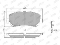 Placute frana 573619J JURID pentru Mazda Cx-5