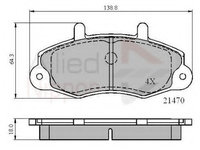 Placute frana ADB0132 COMLINE pentru Ford Transit