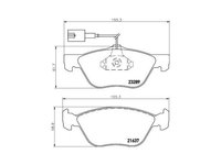 Placute frana Alfa Romeo 146 (1994-2001) [930] #2 058902