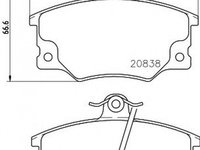 Placute frana ALFA ROMEO 155 167 TEXTAR 2083302