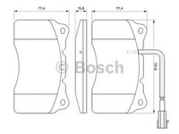 Placute frana ALFA ROMEO 156 932 BOSCH 0986494067