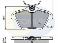 Placute frana ALFA ROMEO 156 932 COMLINE CBP01095