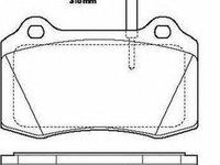 Placute frana ALFA ROMEO 156 932 JURID 573079J