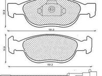 Placute frana ALFA ROMEO 156 932 MAGNETI MARELLI 430216171199