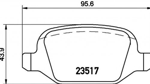 Placute frana ALFA ROMEO 156 932 TEXTAR 23517