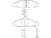 Placute frana ALFA ROMEO 156 932 WAGNER WBP23230A