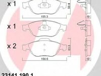 Placute frana ALFA ROMEO 156 932 ZIMMERMANN 231411901