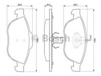 Placute frana ALFA ROMEO 156 Sportwagon 932 BOSCH 0986424507