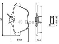 Placute frana ALFA ROMEO 156 Sportwagon 932 BOSCH 0986494020