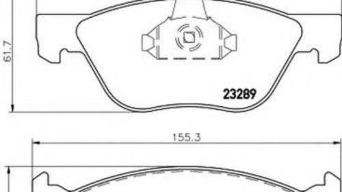 Placute frana ALFA ROMEO 156 Sportwagon 932 H