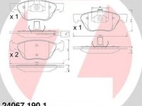 Placute frana ALFA ROMEO 156 Sportwagon 932 ZIMMERMANN 240671901