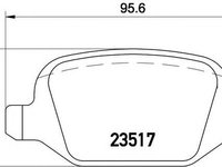 Placute frana ALFA ROMEO 156 Sportwagon 932 BREMBO P23065