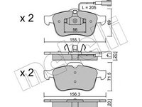 Placute frana ALFA ROMEO 159 939 METELLI 2207030