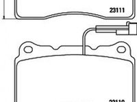 Placute frana ALFA ROMEO 166 936 TEXTAR 2309201