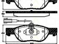 Placute frana ALFA ROMEO GTV 916C TRISCAN 811015041