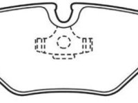 Placute frana Alpina B10 (E39), B10 Combi (E39), BMW Seria 3 (E46), Seria 3 Compact (E46), Seria 3 Cupe (E46), Seria 5 (E39), Z4 (E85) SRLine parte montare : Punte spate