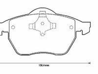 Placute frana Audi 100 (4a, C4), 200 (43, 44), A4 (8d2, B5), A6 (4a, C4), Vw Passat (3b2) SRLine parte montare : Punte fata