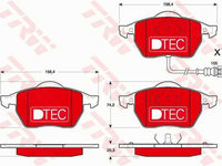 Placute frana AUDI A3 8L1 TRW GDB1403DTE PieseDeTop