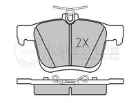 Placute frana AUDI A3 Cabriolet 8V7 MEYLE 0252500816