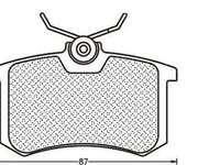 Placute frana AUDI A4 8E2 B6 MAGNETI MARELLI 430216170566