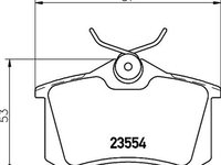 Placute frana AUDI A4 8E2 B6 TEXTAR 2355481