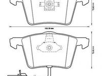 Placute frana AUDI A4 8EC B7 JURID 573196J