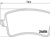 Placute frana Audi A4 (8k2, B8), A5 (8t3), Q5 (8r) SRLine parte montare : Punte spate