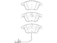 Placute frana AUDI A4 8K2 B8 WAGNER WBP24705A