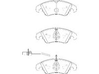 Placute frana AUDI A4 8K2 B8 WAGNER WBP24743A