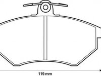 Placute frana AUDI A4 Avant 8D5 B5 JURID 571357D