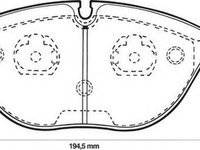 Placute frana AUDI A4 Avant 8D5 B5 JURID 571872JC