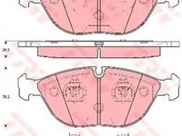 Placute frana AUDI A4 Avant 8D5 B5 TRW GDB1285