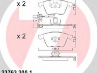 Placute frana AUDI A4 Avant 8E5 B6 ZIMMERMANN 237632001